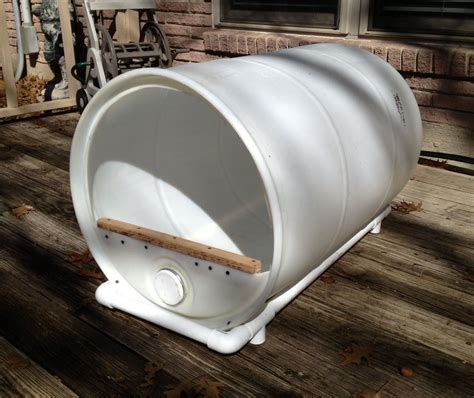 plastic drum dog house